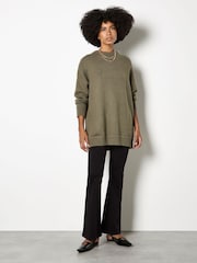 Apricot Green Oversized Jumper Tunic - Image 2 of 4