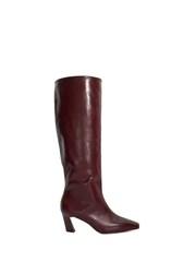 Dune London Red Selinni Chisel Toe Kick Back Boots - Image 2 of 6