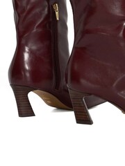 Dune London Red Selinni Chisel Toe Kick Back Boots - Image 6 of 6