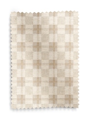 Light Natural Dry Handle Check Upholstery Swatch - Image 1 of 1