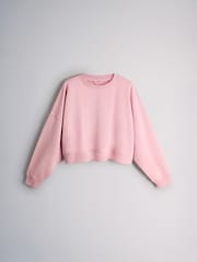 The Set 2 er-Pack Cropped Gewaschene Rundhals Sweat Tops - Bild 2 von 5