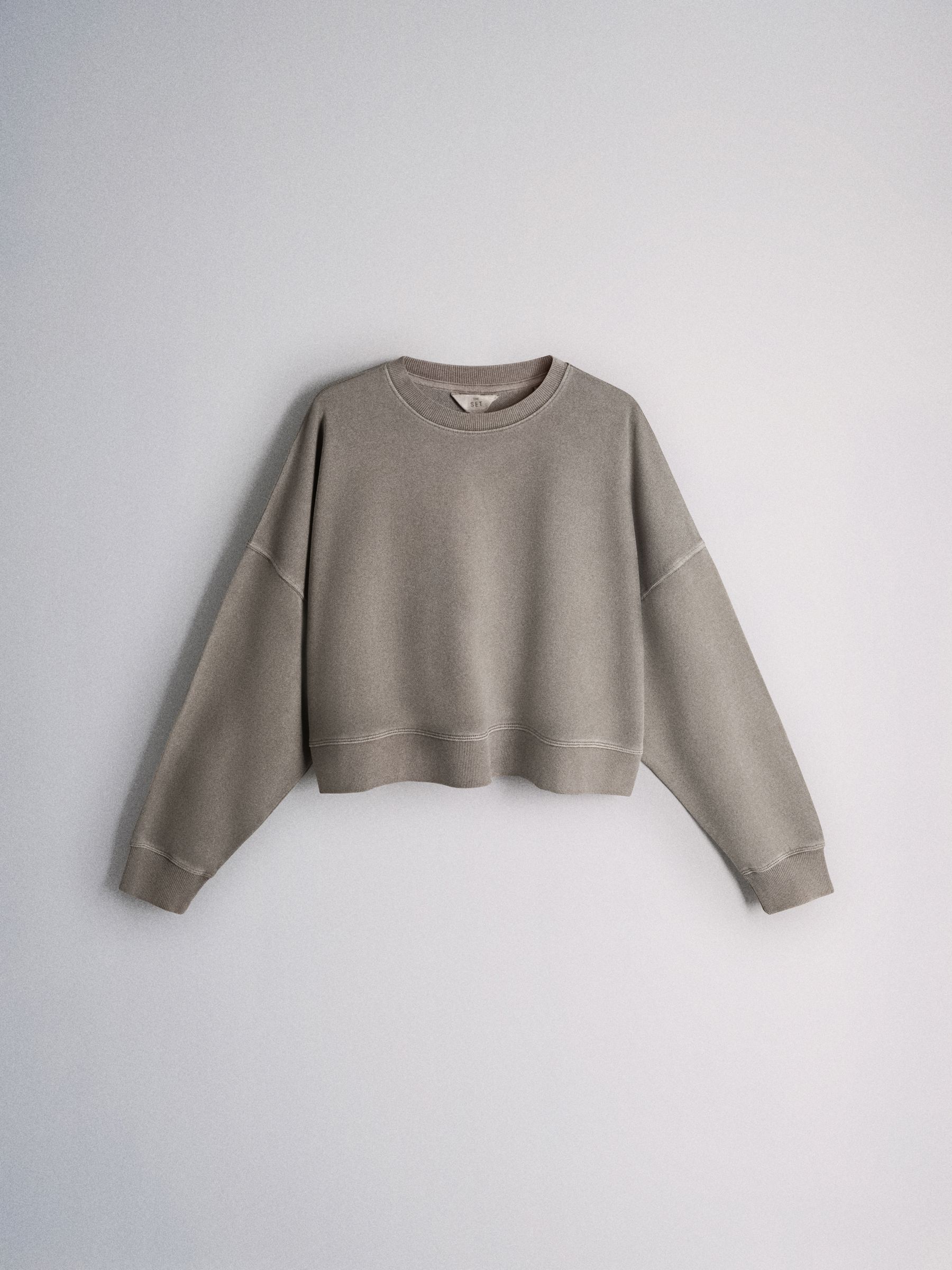 Comprar The Set 2 Pack Cropped Washed Crew Sweat Tops from Next Brazil