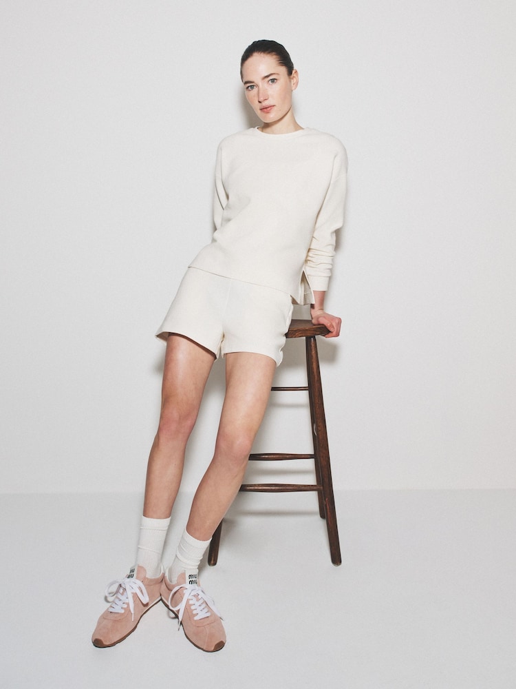 The Set 2 Pack Ribbed Jumper and Shorts Co-Ord - Image 1 of 6