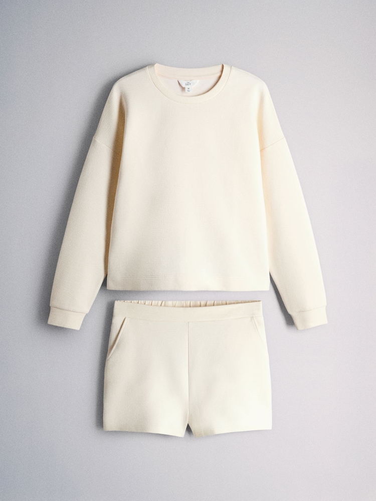 The Set 2 Pack Ribbed Jumper and Shorts Co-Ord - Image 2 of 6
