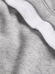 The Set 3 Pack Double Layer Short Sleeve T-Shirts Navy/Grey Marl/White - Image 10 of 11