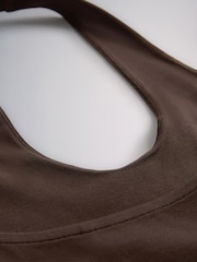 The Set 4 Pack Halterneck Vests Black/Brown/White - Image 13 of 13