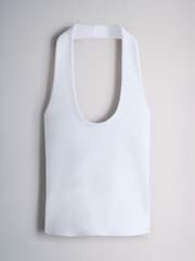 The Set 4 Pack Halterneck Vests Black/Brown/White - Image 9 of 13