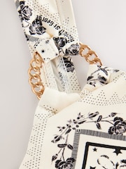 Rockett St George Tile Print One-Shoulder Swimsuit - Imaginea 6 din 8