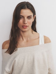 The Set 2 Pack Sweat Shorts Pink/Oatmeal - Image 6 of 7