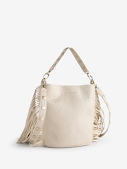 Rockett St George Stone Star Studded Tassel PU Bucket Bag - Image 2 of 5