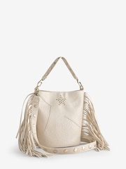 Rockett St George Star Studded Tassel PU Bucket Bag - Imagen 8 de 12