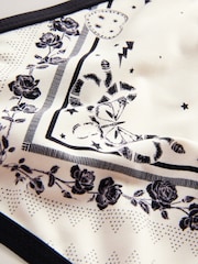 Rockett St George Black and White Tile Print Tie-Side Bikini Bottoms - Image 6 of 7