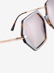 Rockett St George Hexagonal Oversized Sunglasses - Obraz 7 z 7