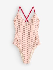 Rockett St George Red Spot Heart Detail Swimsuit - Image 6 of 9
