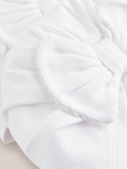 White Baby Turban 2 Pack (0-18mths) - Image 4 of 5