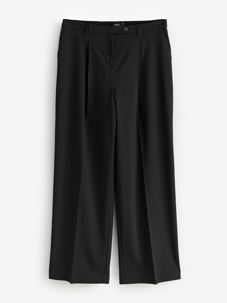 Black Wide Leg Tailored Trousers - Image 1 of 1