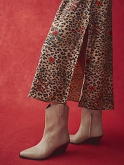 Rockett St George Animal Print Woven Frill Beach Dress - Image 10 of 13