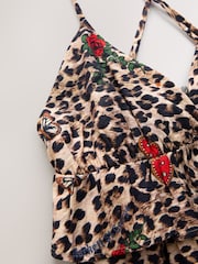 Rockett St George Animal Print Woven Frill Beach Dress - Image 13 of 13