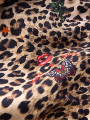 Rockett St George Animal Print Woven Frill Beach Dress - Image 2 of 3