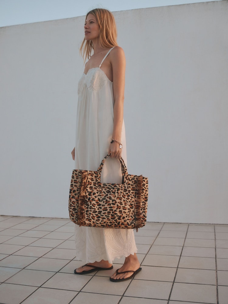 Rockett St George Ecru White Shell Embriodered Maxi Dress - Image 2 of 9