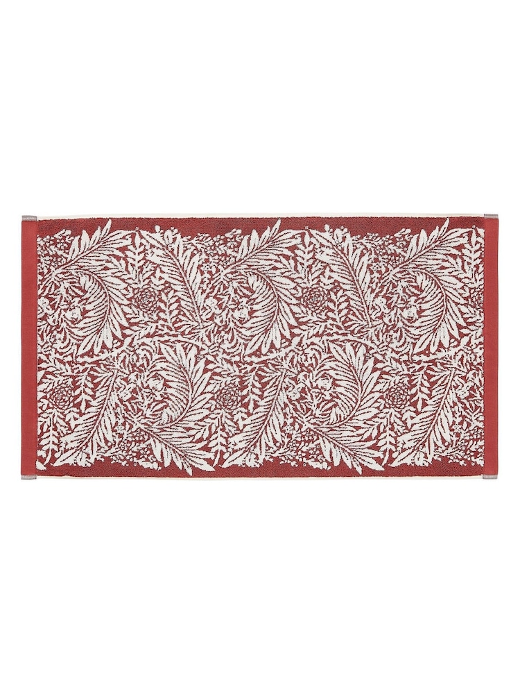 William Morris At Home Brick Orange Larkspur Bath Mat - Image 2 of 2 William Morris At Home Brick Orange Larkspur Bath Mat - Image 2 of 2