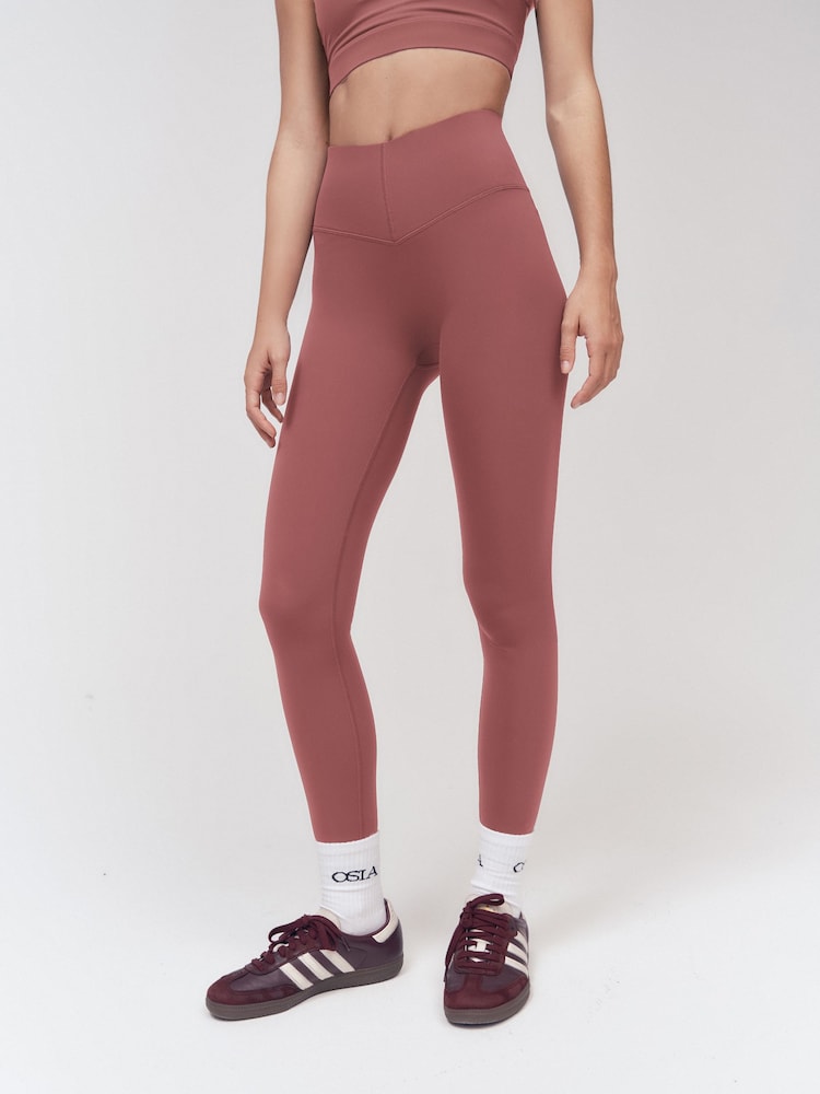 OSIA Pink V Waist Signature Leggings - Image 1 of 4