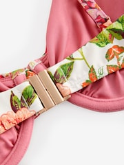 Laura Ashley Pink Lavington Blooms Underwired Bikini Top - Image 8 of 8