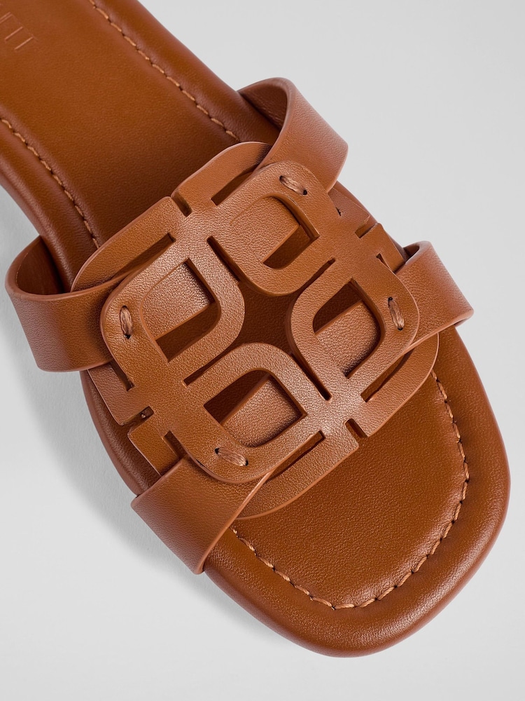 LK Bennett Brown Casper Leather Ballet Flats - Image 4 of 4 LK Bennett Brown Casper Leather Ballet Flats - Image 4 of 4