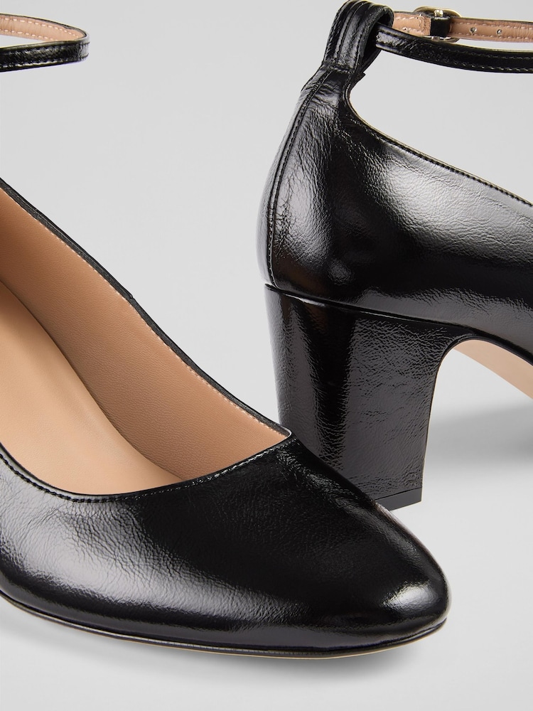 LK Bennett Black Lorena Leather Trainers - Image 4 of 4