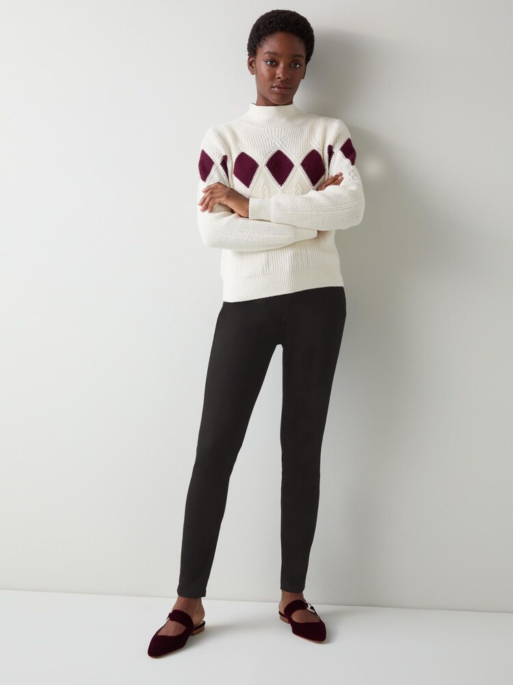 LK Bennett Black Lottie Cotton Skinny Stretch Jeans - Image 1 of 4