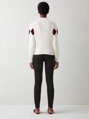 LK Bennett Black Lottie Cotton Skinny Stretch Jeans - Image 2 of 4