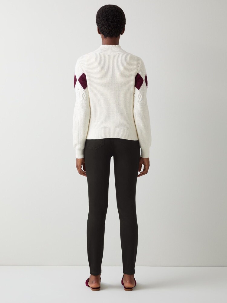 LK Bennett Black Lottie Cotton Skinny Stretch Jeans - Image 2 of 4