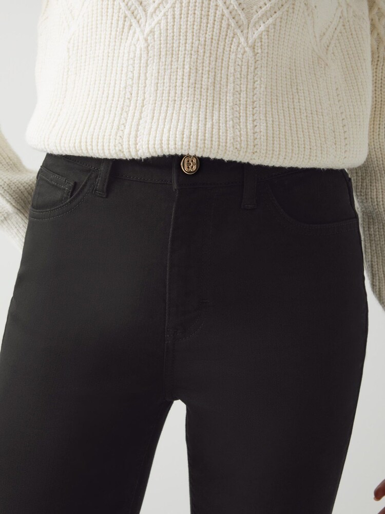 LK Bennett Black Lottie Cotton Skinny Stretch Jeans - Image 4 of 4
