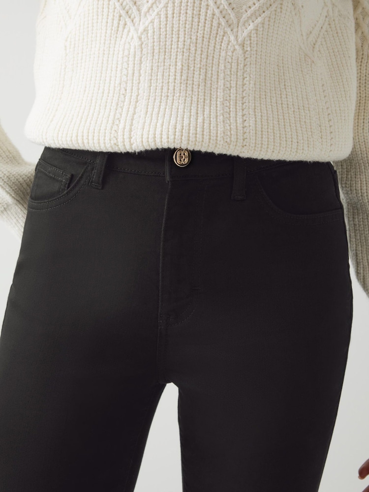 LK Bennett Black Lottie Cotton Skinny Stretch Jeans - Image 4 of 4 LK Bennett Black Lottie Cotton Skinny Stretch Jeans - Image 4 of 4