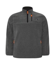 BadRhino Big & Tall Grey Sherpa Quarter Zip Fleece - Image 5 of 6