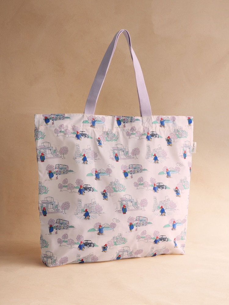 Cath Kidston Ecru Paddington Around The World Large Foldaway Tote - Image 1 of 3