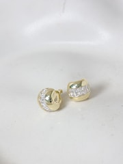 Jon Richard Gold Plated and Crystal Dome Clip Earrings - Image 2 of 2