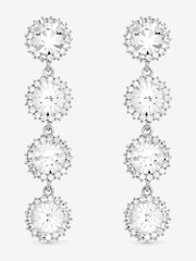 Jon Richard Silver Tone Crystal Statement Drop Earrings - Image 1 of 3