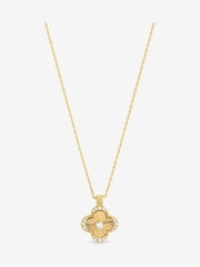Jon Richard Gold 18K Plated Clover Pendant - Gift Box - Image 4 of 4