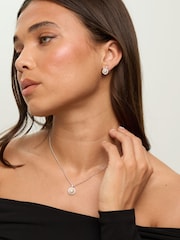 Jon Richard Silver/Gold Plated and Cubic Zirconia Pearl Halo Box Set Gift Box - Image 3 of 4
