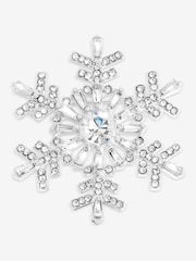 Jon Richard Silver Plated and Crystal Snowflake Brooch Gift Box - Image 1 of 2