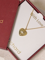 Jon Richard Gold 18K Plated Heart Pendant Gift Box - Image 2 of 3