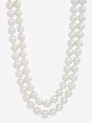 Jon Richard Gold Plated Double Row Pearl Necklace - Image 1 of 1