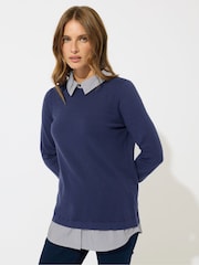 M&Co Blue 2 in 1 Jumper - Image 1 of 5