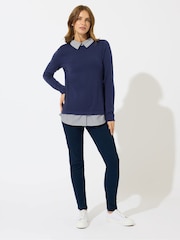 M&Co Blue 2 in 1 Jumper - Image 2 of 5