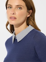 M&Co Blue 2 in 1 Jumper - Image 4 of 5