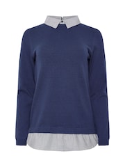 M&Co Blue 2 in 1 Jumper - Image 5 of 5