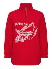 Rojo - Polar con media cremallera de Yours Curve - Imagen 6 de 7