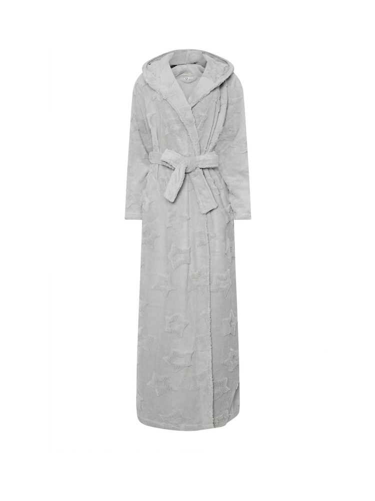 Long Tall Sally Grey Hooded Maxi Robe - Image 6 of 6 Long Tall Sally Grey Hooded Maxi Robe - Image 6 of 6