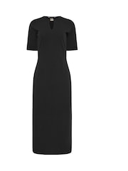 Long Tall Sally Black Keyhole Fitted Midi Dress - Image 5 of 5